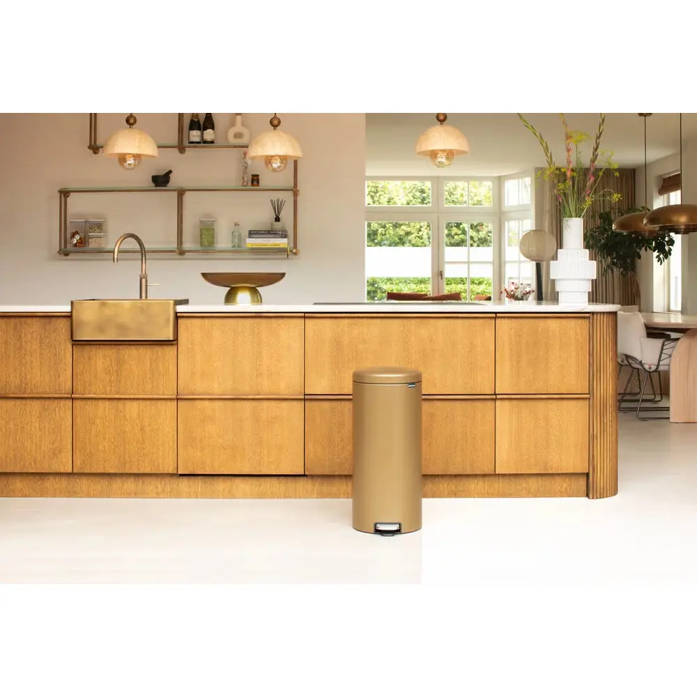 cos de gunoi cu pedala brabantia, alama