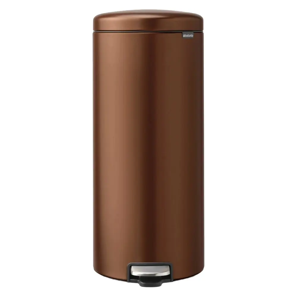Cos de gunoi cu pedala, Brabantia, NewIcon, 30 l, bronz