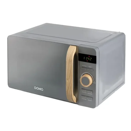 Cuptor cu microunde, DOMO, Solo, Wood You, 20 l, 700 W, gri