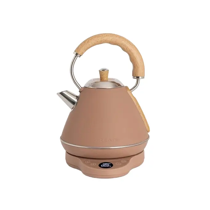 fierbator de apa retro pro, 1 litru, colectie mocha, maro