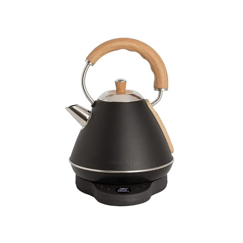 fierbator de apa retro pro, 1 litru, negru