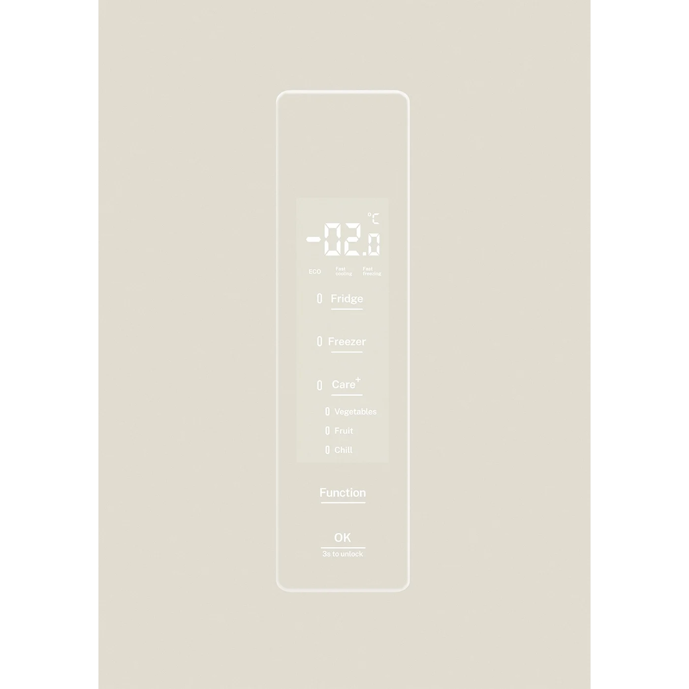 Frigider side by side, Create, capacitate 503 litri no frost crem, cu panou tactil