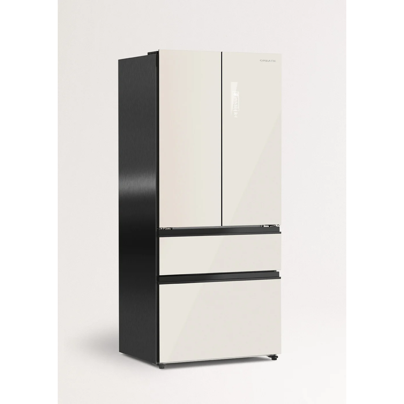 Frigider side by side No Frost CREATE, French Door Pro, 509 litri crem