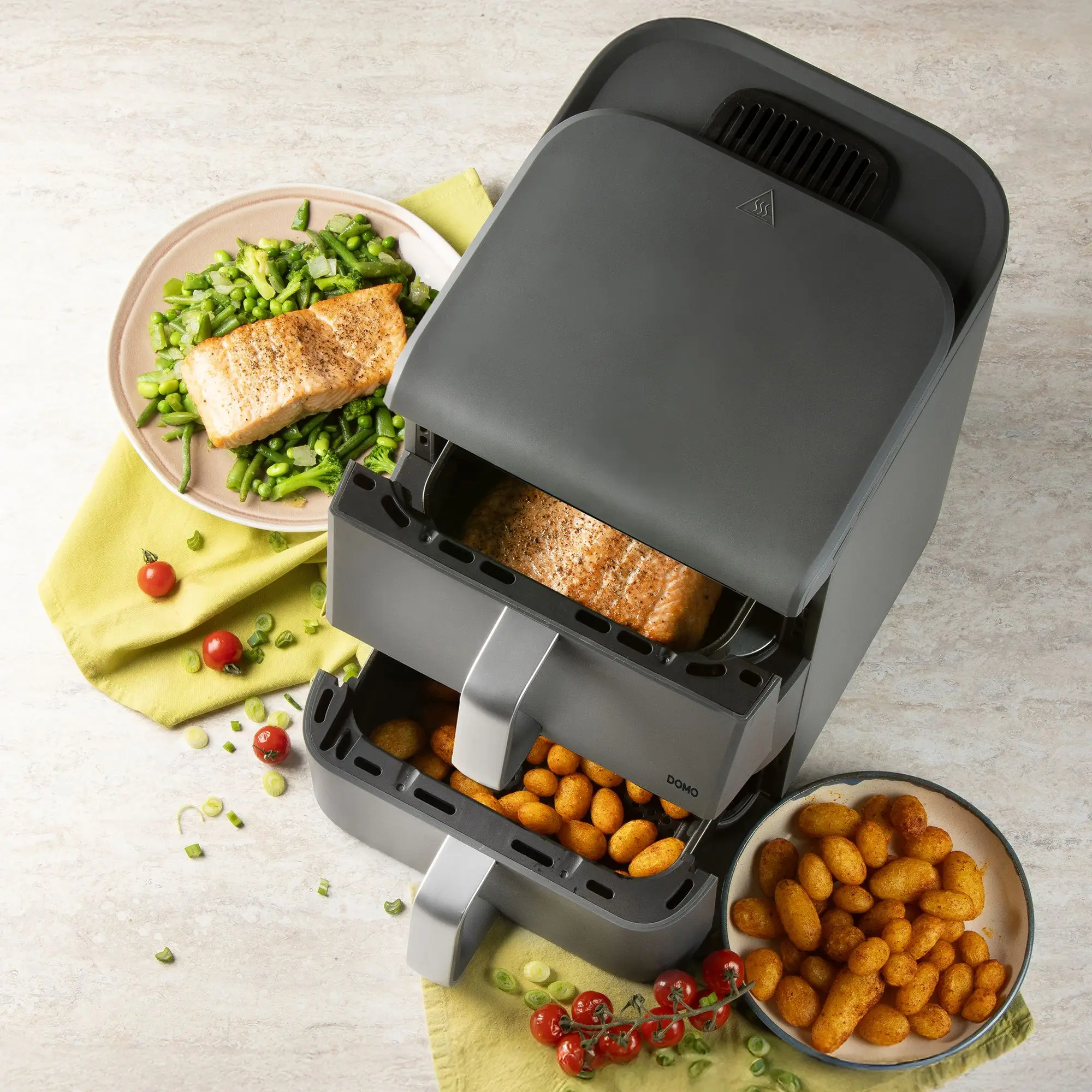 friteuza-cu-aer-cald-air-fryer-DOMO-DO549FR-gri