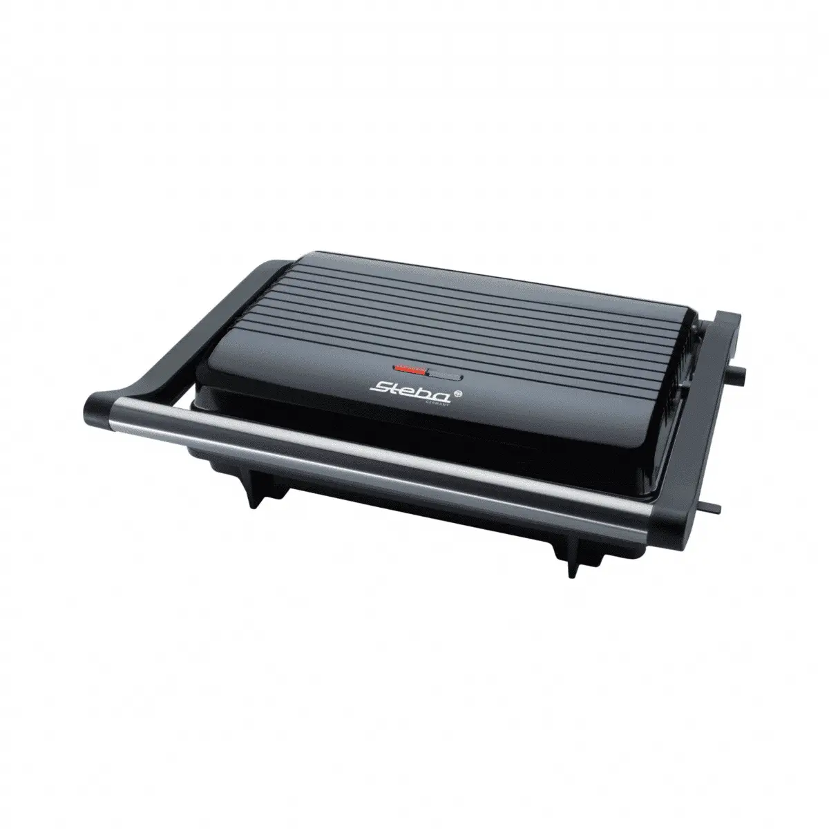 gratar electric din ceramica, pentru panini si bbq, 2000W, pliabil, compact, negru