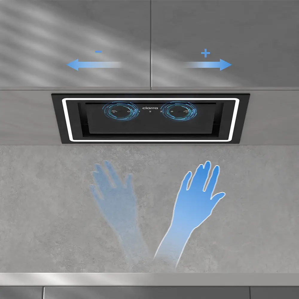 controale prin gesturi, hota incorporabila ciarra CBCB5931C 52 cm negru clasa energetica A