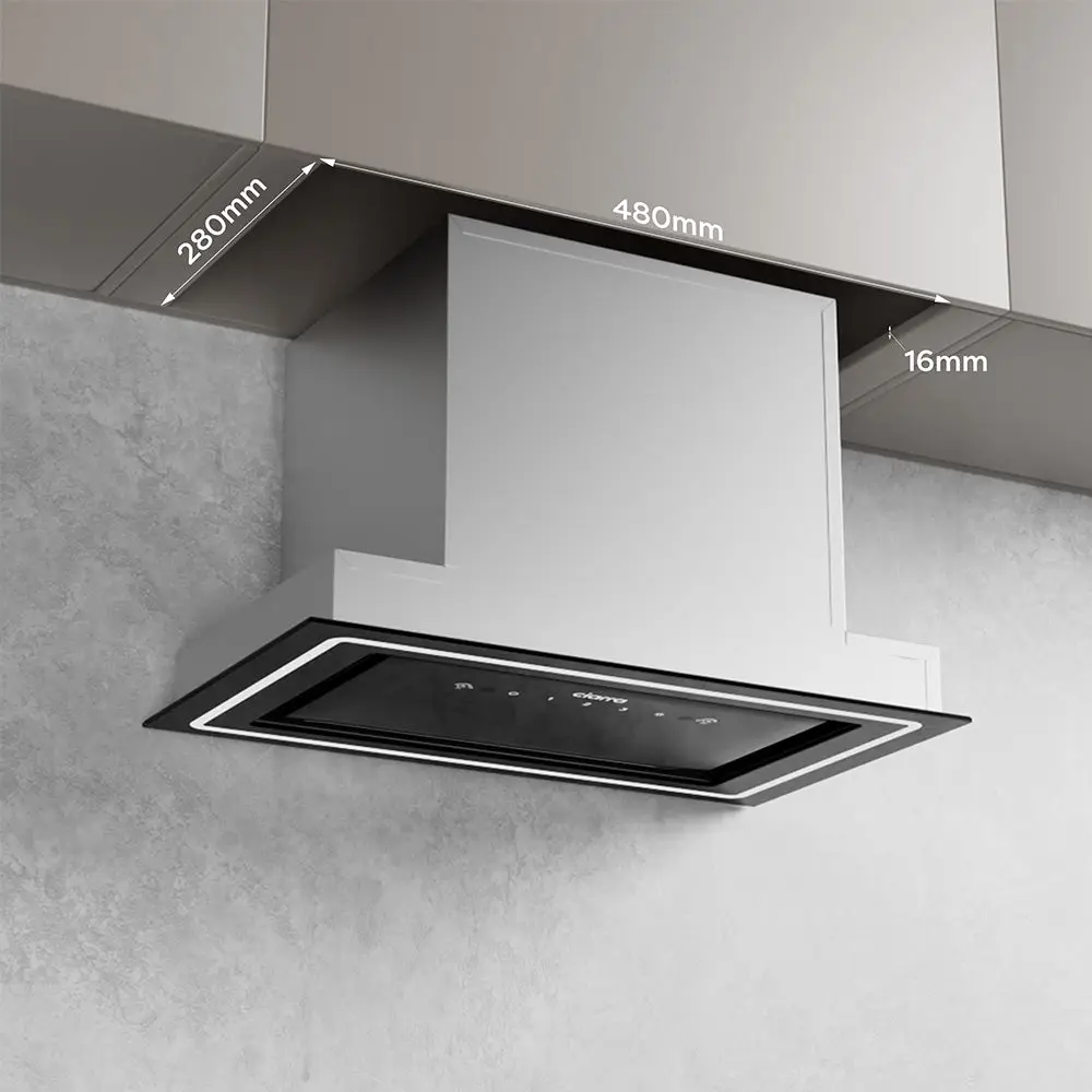 dimensiuni incorporare, hota incorporabila ciarra CBCB5931C 52 cm negru clasa energetica A