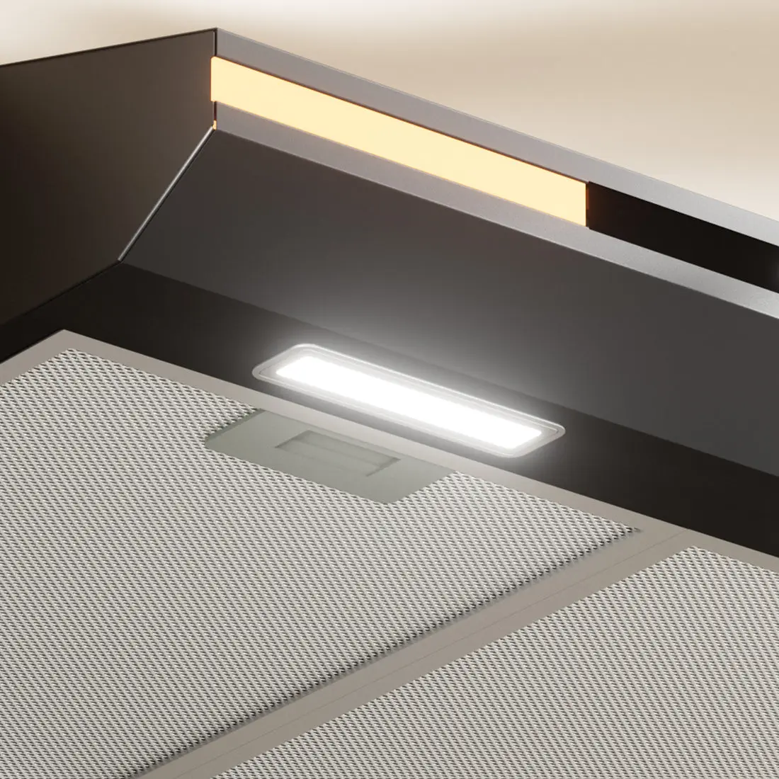 led hota incorporabila ciarra 60cm negru functie recirculare filtru carbon