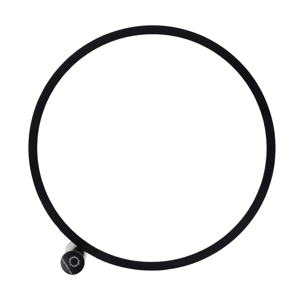 lampa led, allocacoc, round heng, 25 cm, aprindere touch, 3 trepte de lumina, incarcare prin usb-a, design minimalist, pentru interior, negru