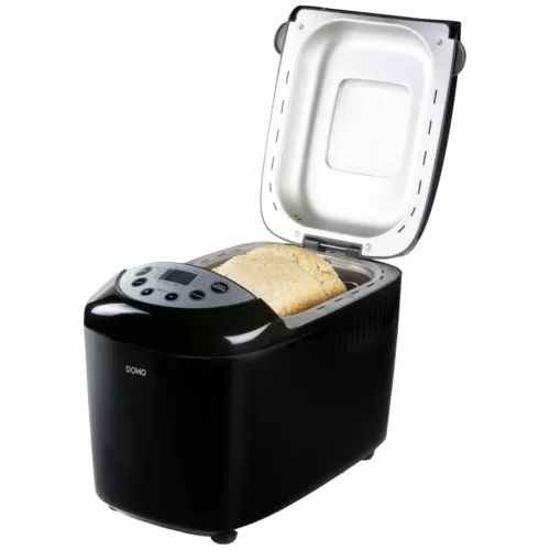 masina de facut paine de la domo, cu 17 programe, 1500g, 850w, negru