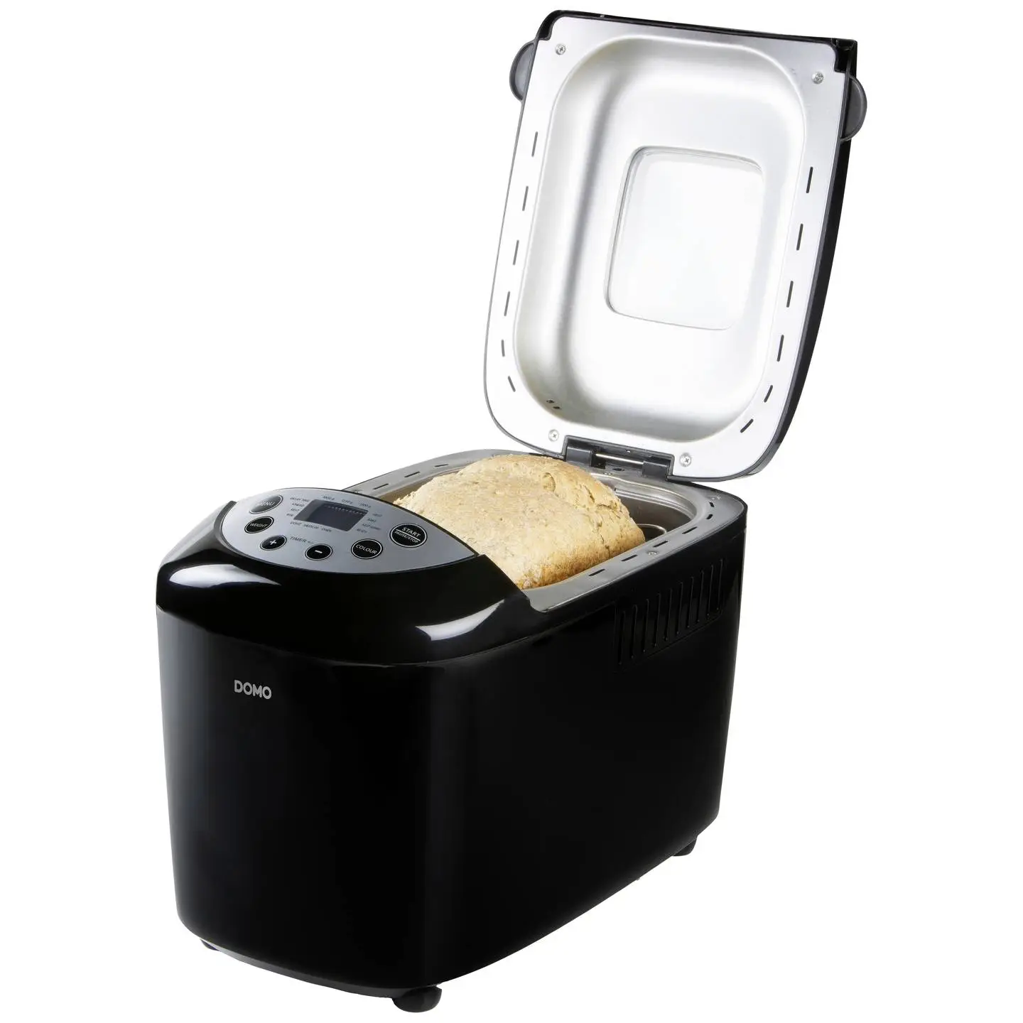 masina de facut paine de la domo, cu 17 programe, 1500g, 850w, negru