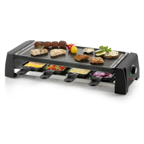 plita grill si raclette 2 in 1, 1200 W, negru
