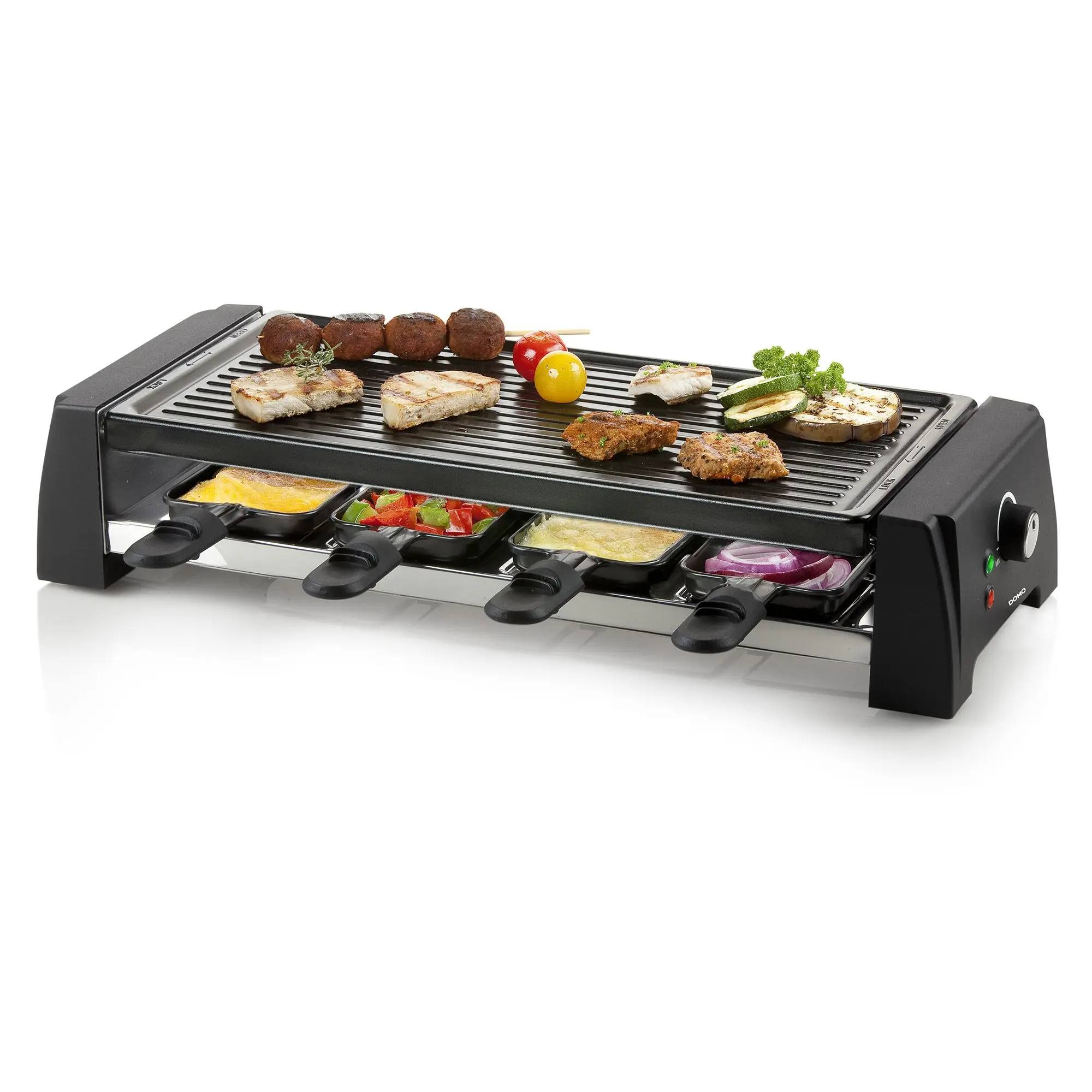 plita grill si raclette 2 in 1, 1200 W, negru