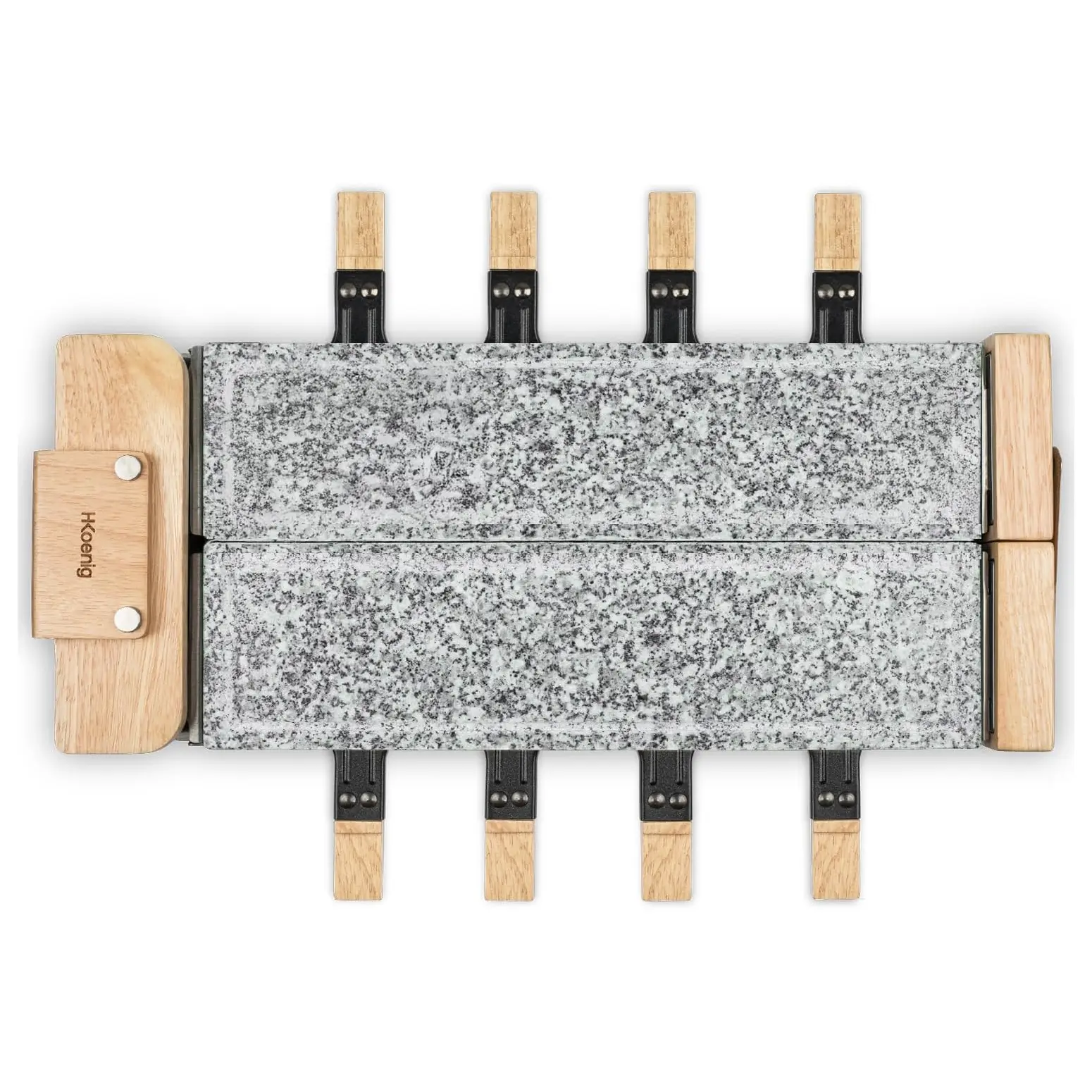 plita grill si raclette h.koenig, pentru 8 persoane, spatule si raclette