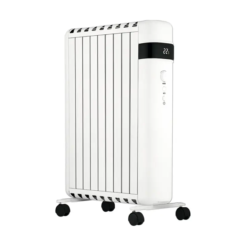 calorifer, radiator electric cu wi-fi, fara ulei, cu roti, eurom, alb