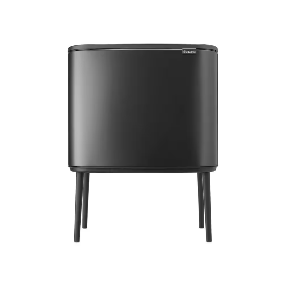 cos de gunoi brabantia, bo touch bin, capacitate 36 litri, 1 compartiment detasabil, capac cu inchidere/ deschidere silentioasa, material otel inoxidabil, antracit