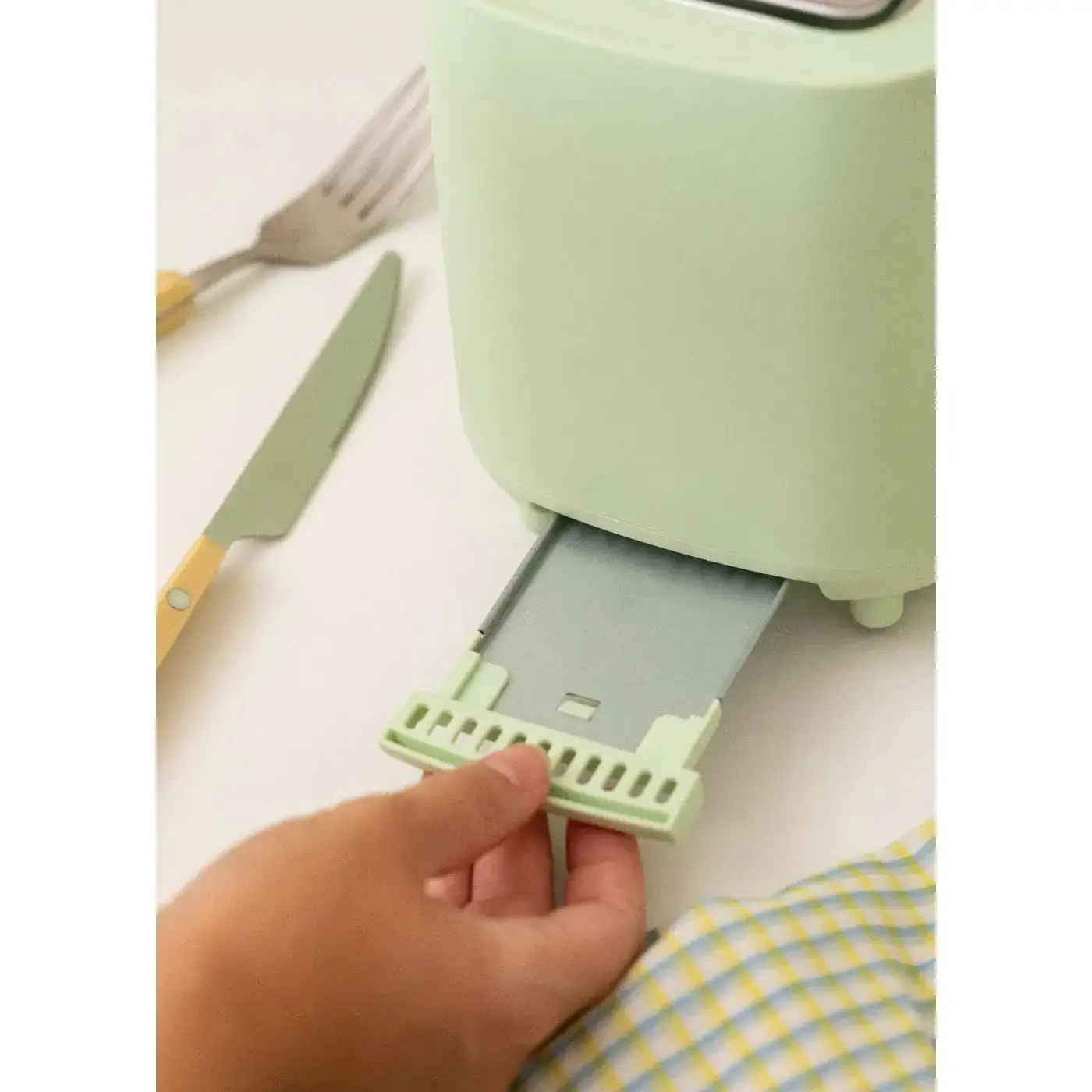 Prajitor de paine, CREATE, Toast Studio, 2 felii, verde pastel