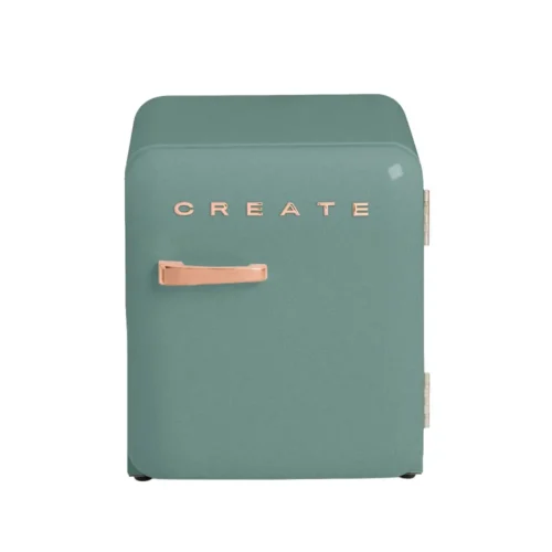 Frigider minibar Retro, CREATE, 48 litri, sage/rose gold