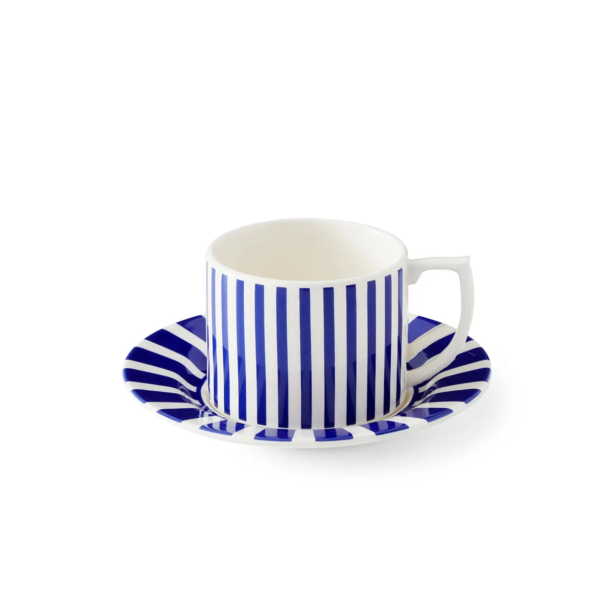 serviciu pentru cafea ceramica colectia steccato blue ITSN1134 290ml albastru, farfurie cu ceasca