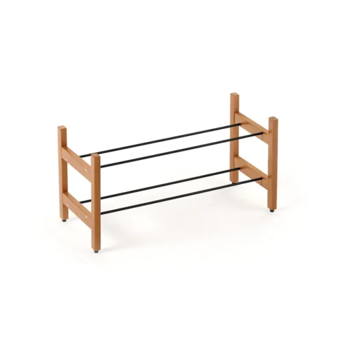 suport pentru incaltaminte din lemn masiv de fag, arredamenti italia, capacitate 6 perechi