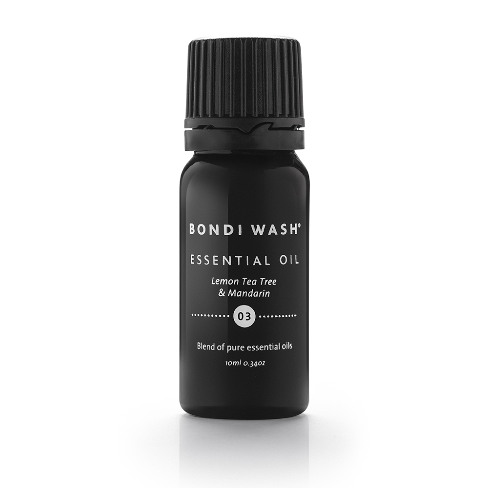ulei esential, bondi wash, lemon tea tree si mandarin, 100% concentrat, pentru aroma terapie, masaj si baie, efect purificator si revigorant, 10 ml