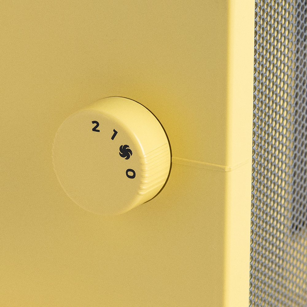 aeroterma electrica de birou create, 2 trepte de viteza, ideal pentru iarna/vara, functie ventilatie, termostat, placi de incalzire ceramice, protectie supraincalzire si rasturnare, inchidere automata, design compact, 1500 W, reglaj trepte de putere