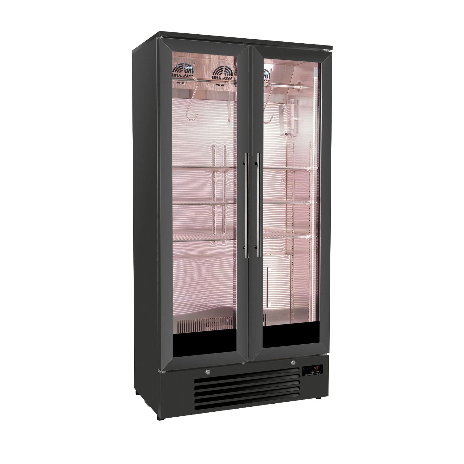 7455.1960 frigider dry age 458 litri negru pentru maturarea carnii, carnatilor