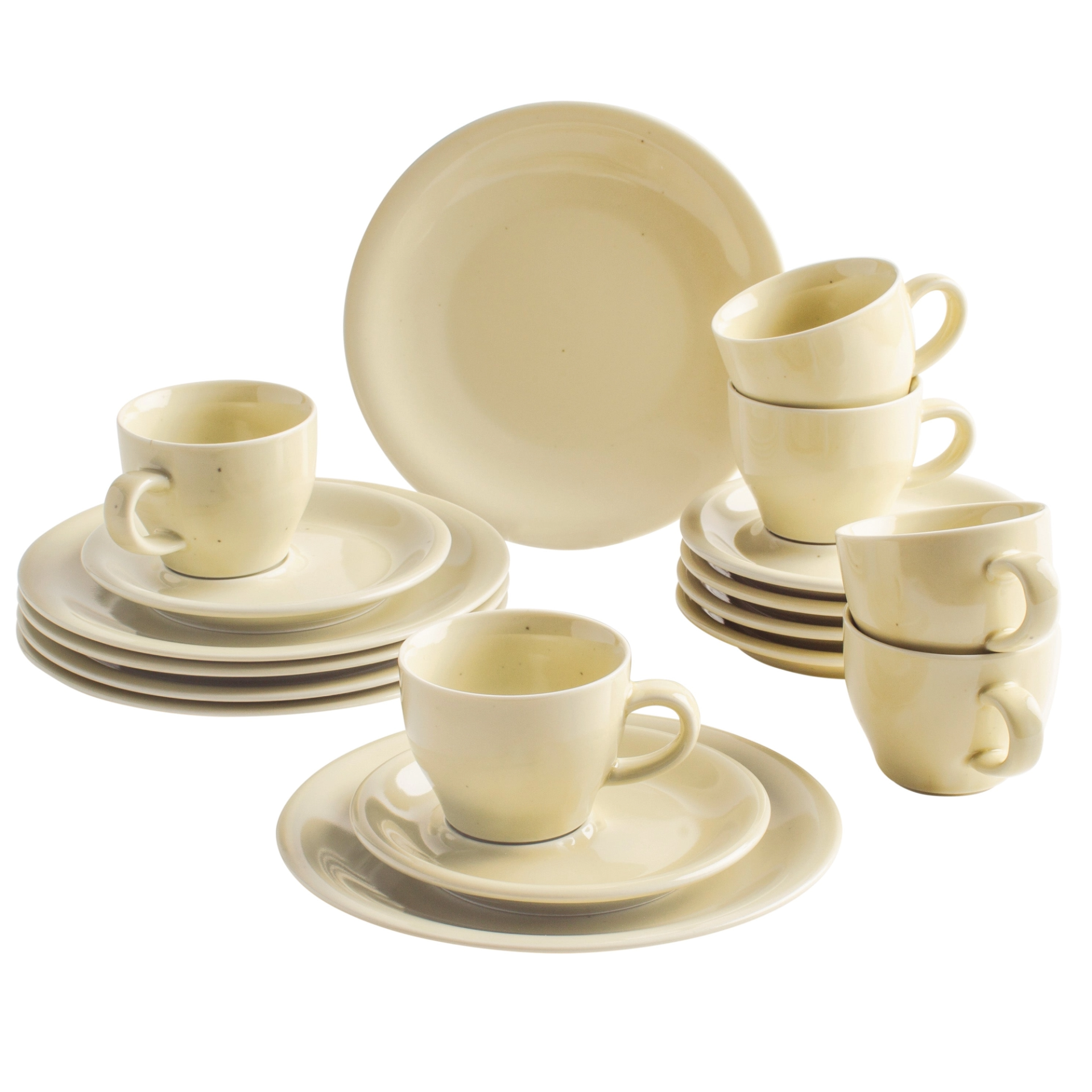 serviciu de cafea kahla homestyle 18 piese pentru 6 persoane galben