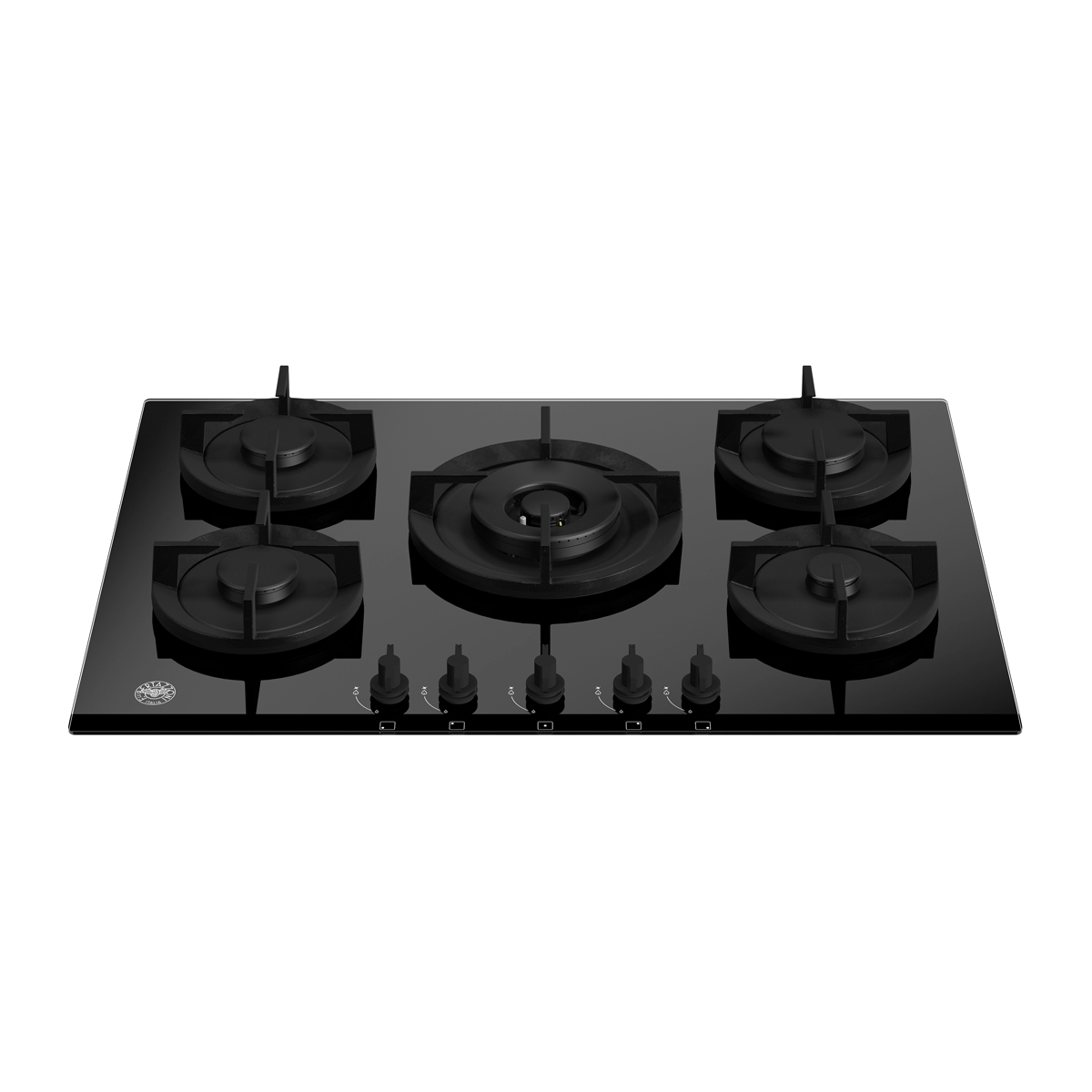 P755CMODGNE plita incorporabila pe gaz din sticla colectie modern bertazzoni negru
