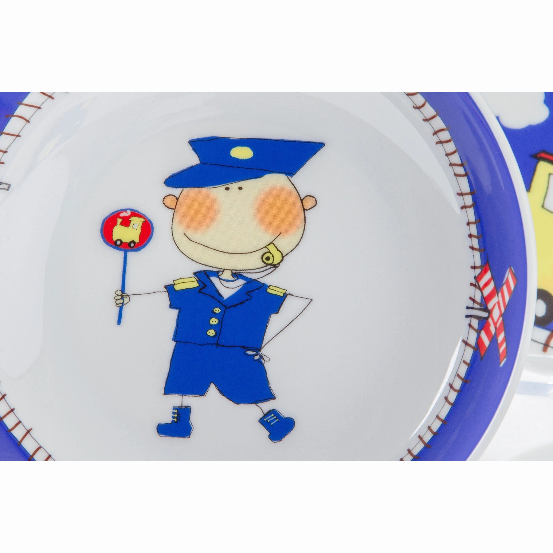 serviciu de masa pentru copii, adventure express, albastru, set 1 persoana