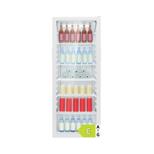 vitrina frigorifica de la bomann, 235 litri, 143 inaltime, alb, cu 5 rafturi