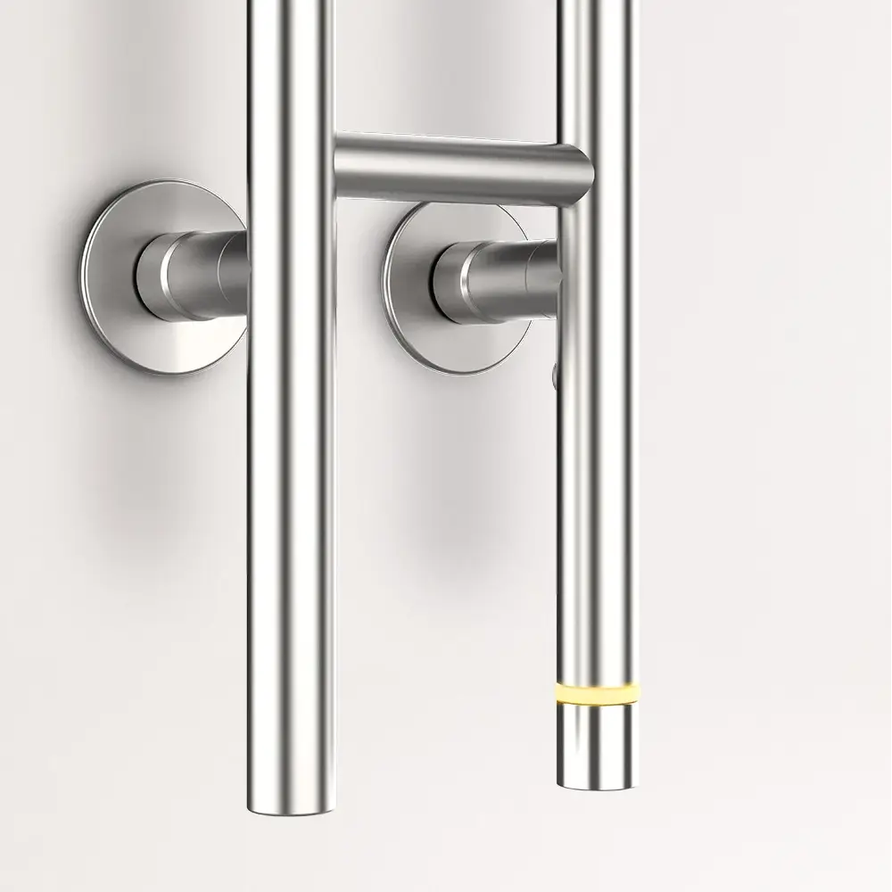 calorifer create, warm towel tube, design slim, 2 bare, din otel inoxidabil, inox, indicator temperatura