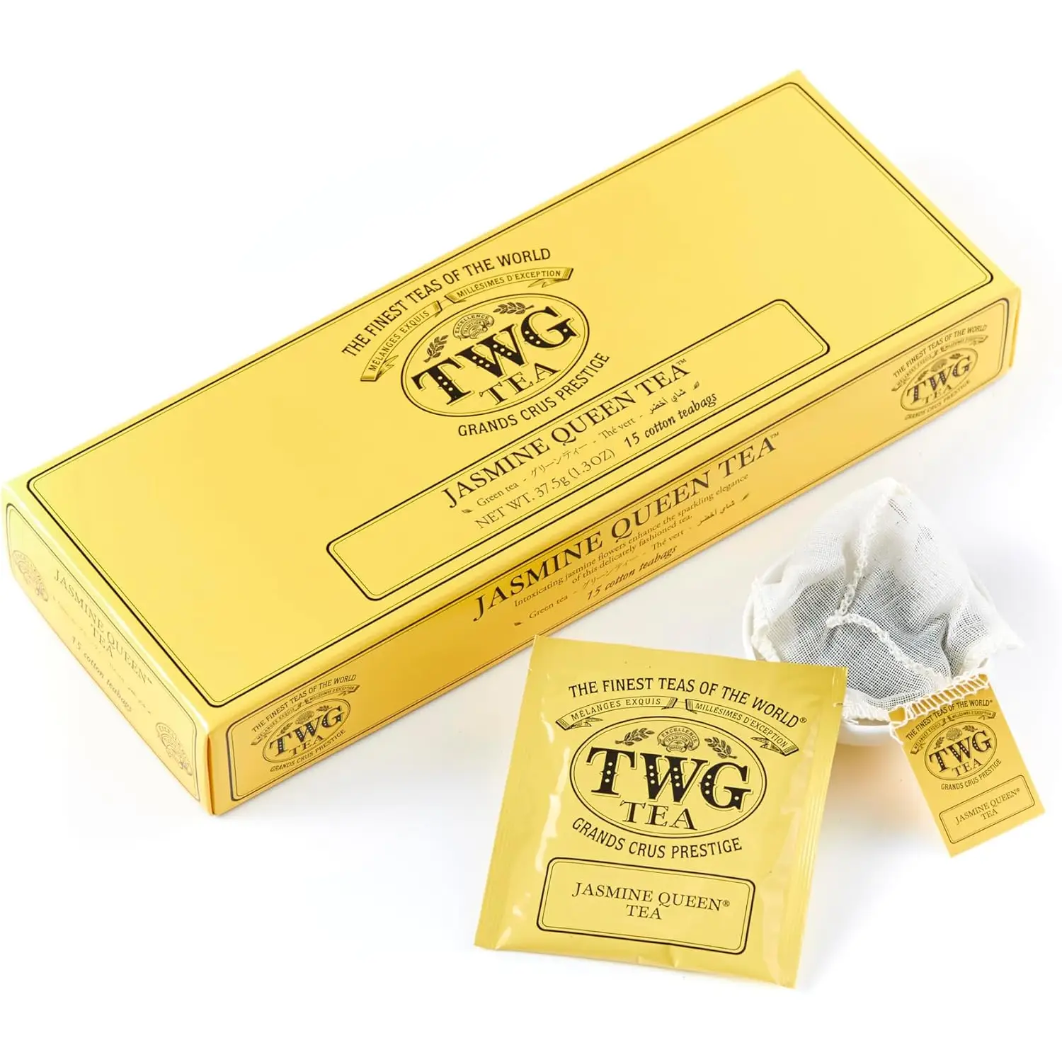 ceai verde premium, twg tea, jasmine queen, 15 plicuri, origine singapore, 37.5 grame