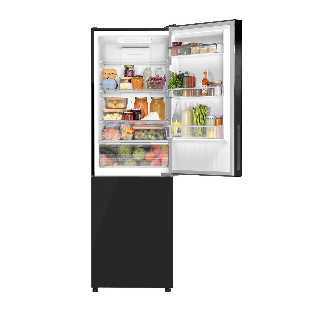 combina frigorifica 231 litri, create, negru, incastrata in mobila