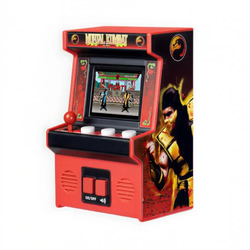 consola joc mini classic mortal kombat, arcade1up, portabila, cu comenzi arcade full size, un singur jucator