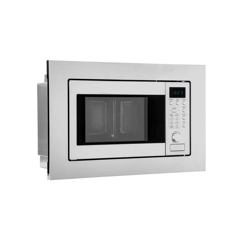 cuptor cu microunde incorporabil bomann, finisaj inox industrial