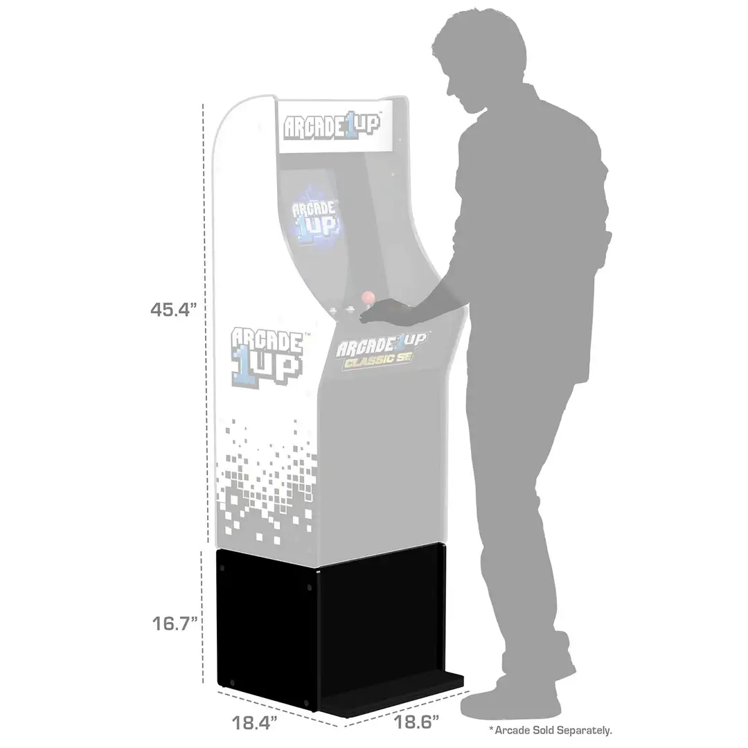 schema dimensiuni, inaltator pentru consolele verticale slim, compatibile cu consolele se, aracde1up, negru