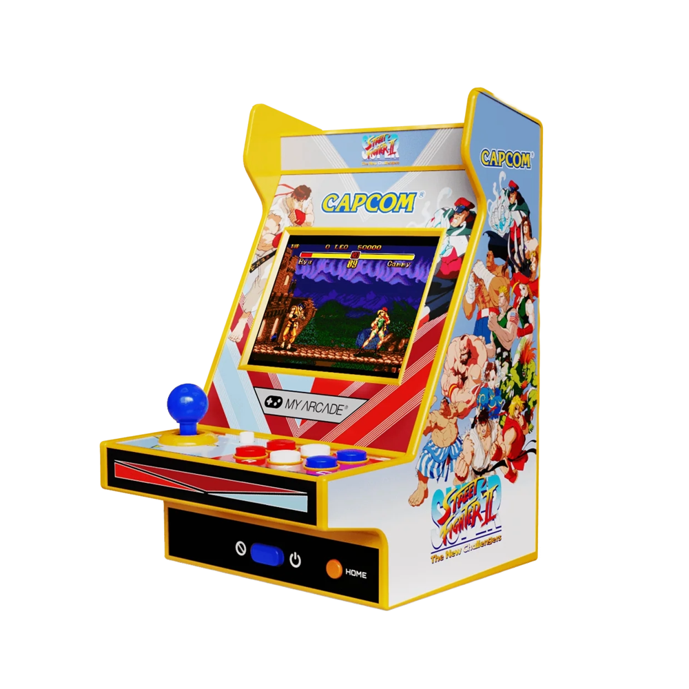 mini consola verticala space invaders arcade1up, micro player pro 6.7 inches, grafica originala, display 2.75 inch, iluminare ajustabila, difuzor extern, adaptor casti, potrivit pentru game rooms si colectionari, multicolor