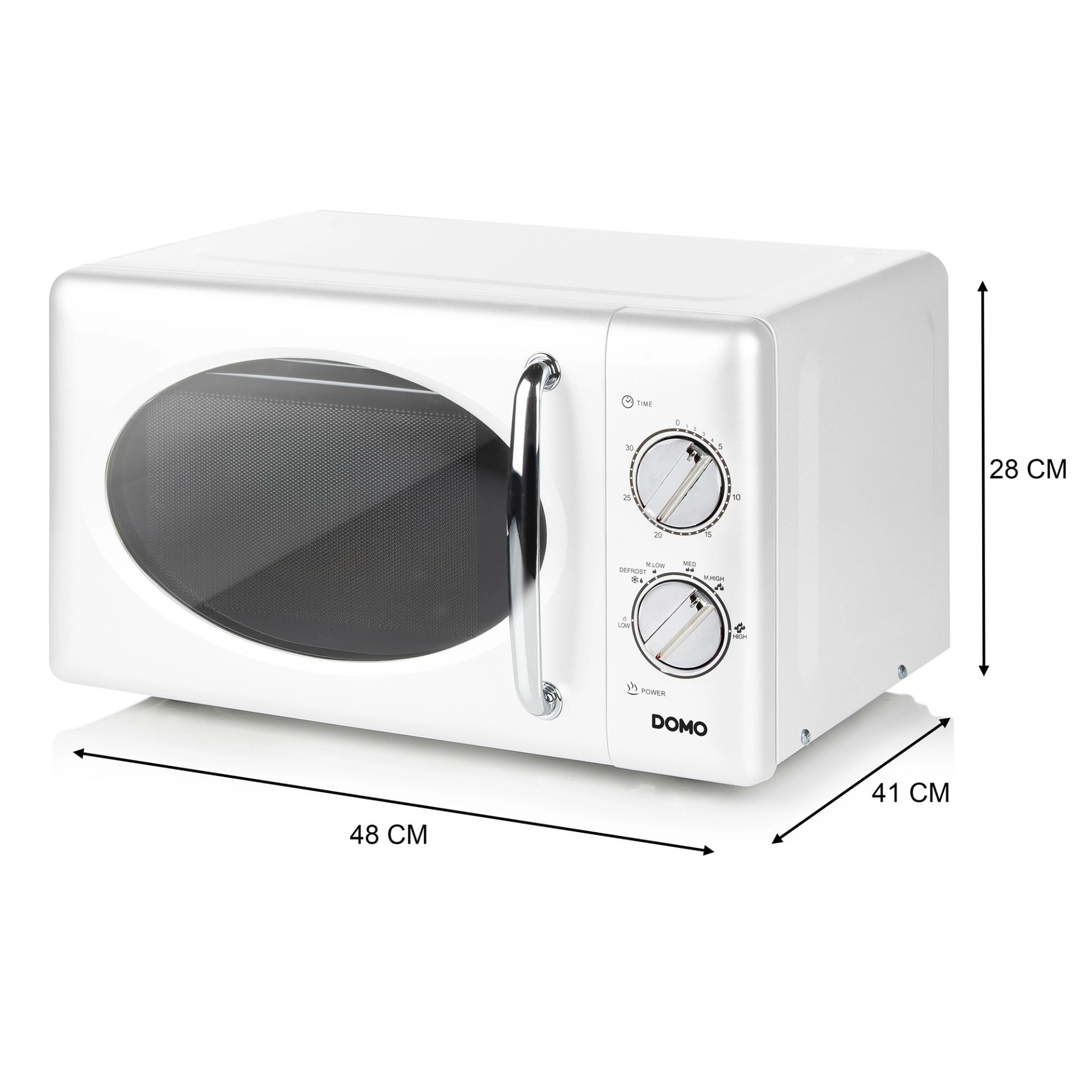 dimensiuni DO3125 cuptor cu microunde domo alb