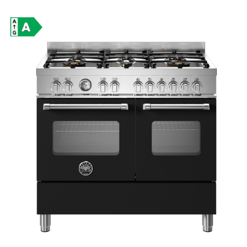 MAS106L2ENET aragaz pe gaz colectie master bertazzoni negru mat