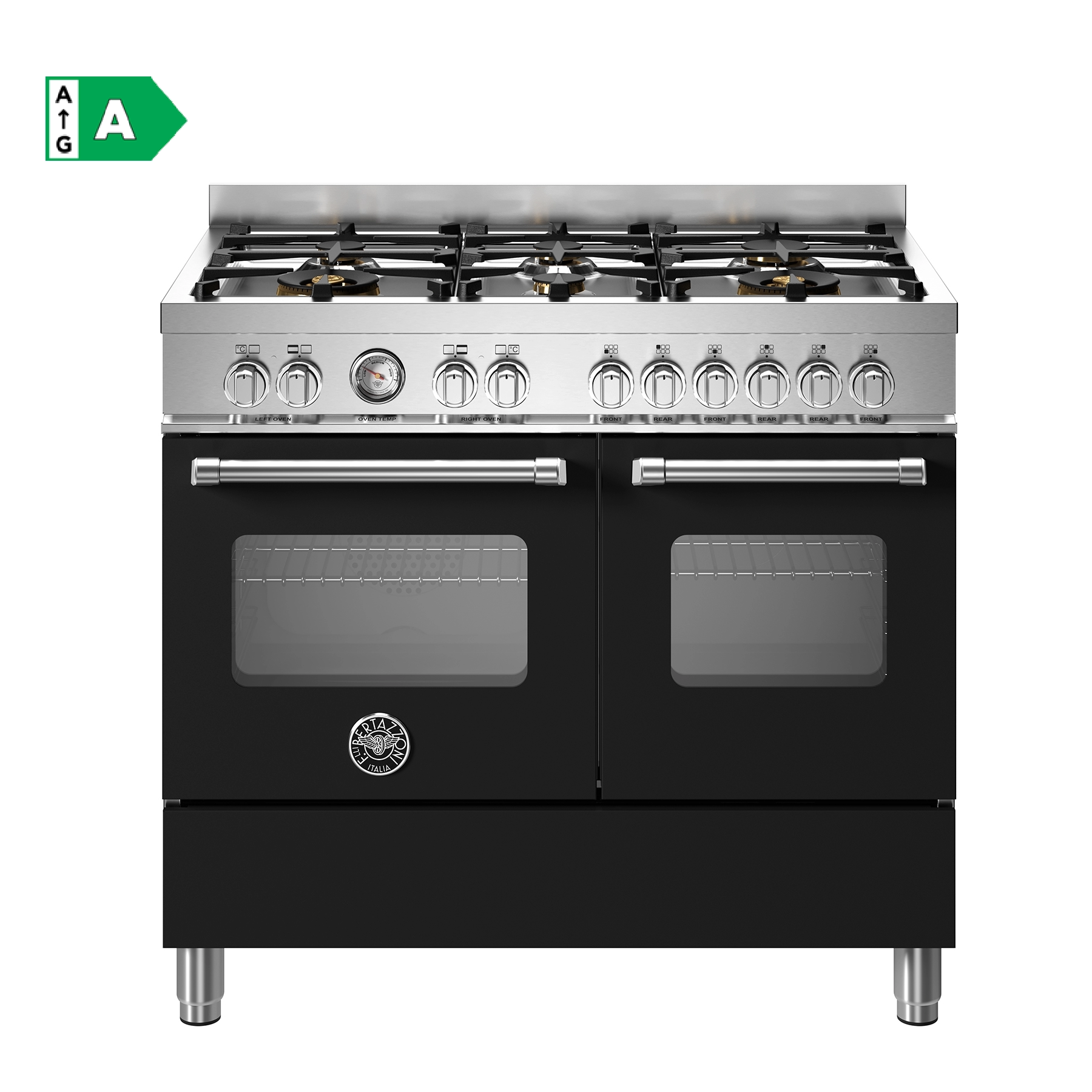 MAS106L2ENET aragaz pe gaz colectie master bertazzoni negru mat