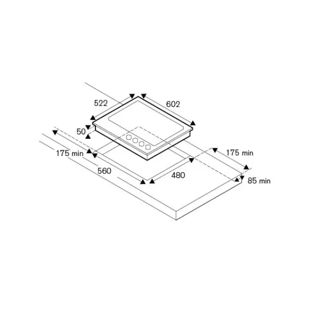plita incorporabila pe gaz retro, bertazzoni italia, colectia heritage, 4 arzatoare, 60 cm, ivory inox