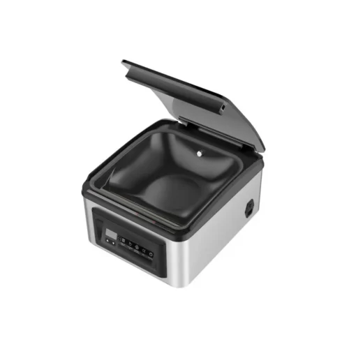 aparat de vidat cu camera, combistill, potrivit horeca, vidare umeda si uscata, panou tactil de comanda si afisaj digital, otel inoxidabil