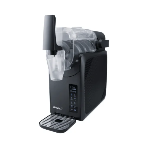 aparat pentru preparat slush/ bauturi, steba germany, capacitate 1.5 l, 6 programe dedicate pentru bauturi reci, 5 texturi ajustabile, timer 24 h, display LCD touchscreen, curatare automata, siguranta pentru copii, piese detasabile, usor de curatat, compact, negru