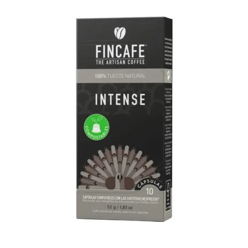 cafea capsule fincafe, intense, note nuci si fructe uscate, boabe prajite natural, capsule compatibile nespresso