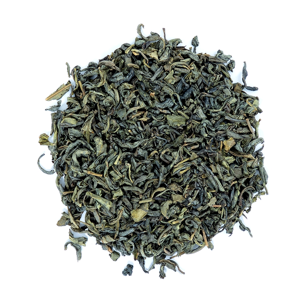 ceai verde bio plicuri, alma teas, chun mee, 100% natural, surse sustenabile, efect relaxant, proprietati digestive, reduce disconfortul abdominal, imbunatateste somnul, gust echilibrat, 20 plicuri, continut plic