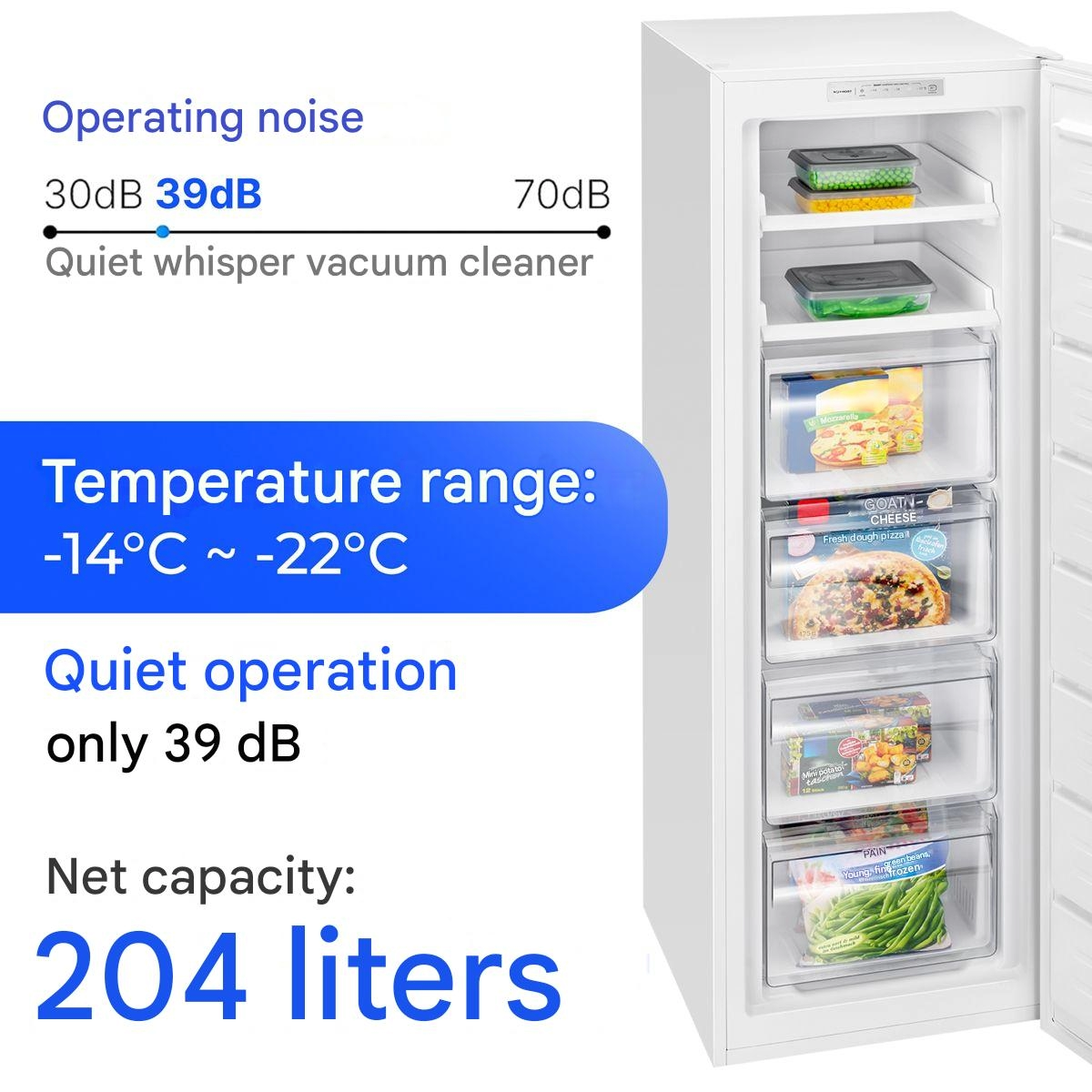 congelator GS7366 204 litri bomann alb