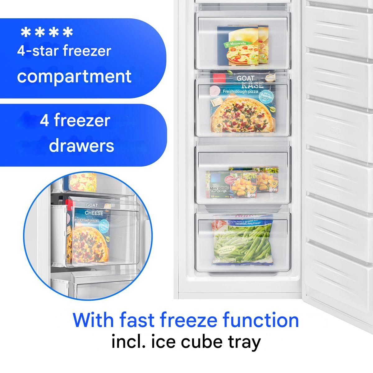 congelator GS7366 204 litri bomann alb