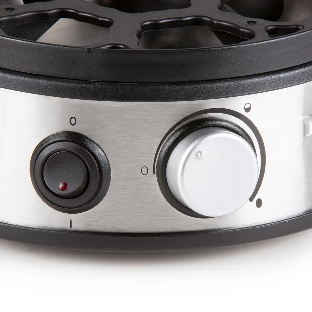 aparat pentru fierberea oualelor, domo, capacitate 7 oua, cu accesoriu cana gradata cu perforator, buton on off, comutator nivel fierbere