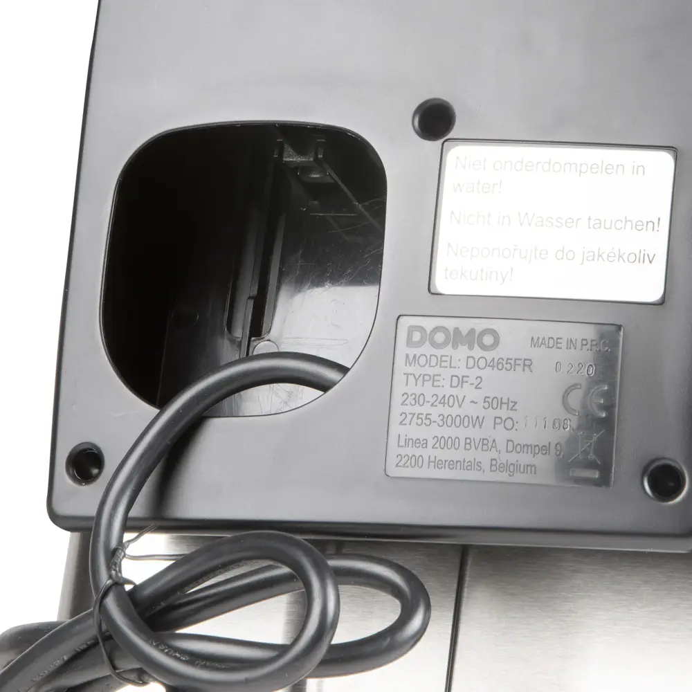 friteuza cu ulei, domo, capacitate 4 litri, 6 programe prestabilite, temperatura 190 grade, 3000 w, inox